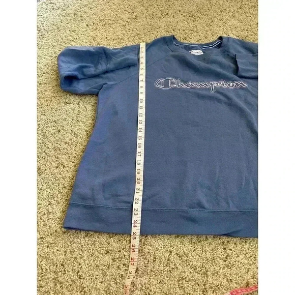 Champion Crewneck Sweatshirt Embroidered Pink Purple Women's Size 2X - Picture 7 of 7